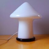 Lampe champignon en verre de Murano, 1980.