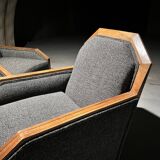 Set of 2 Art Deco Club Chairs, France, 1930s