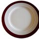 Flat plates opaque porcelain Digoin Sarreguemines model Pasteur