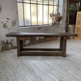 Solid oak console workbench 220cm