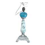 Old ceramic and metal lamp