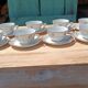Floral porcelain cups
