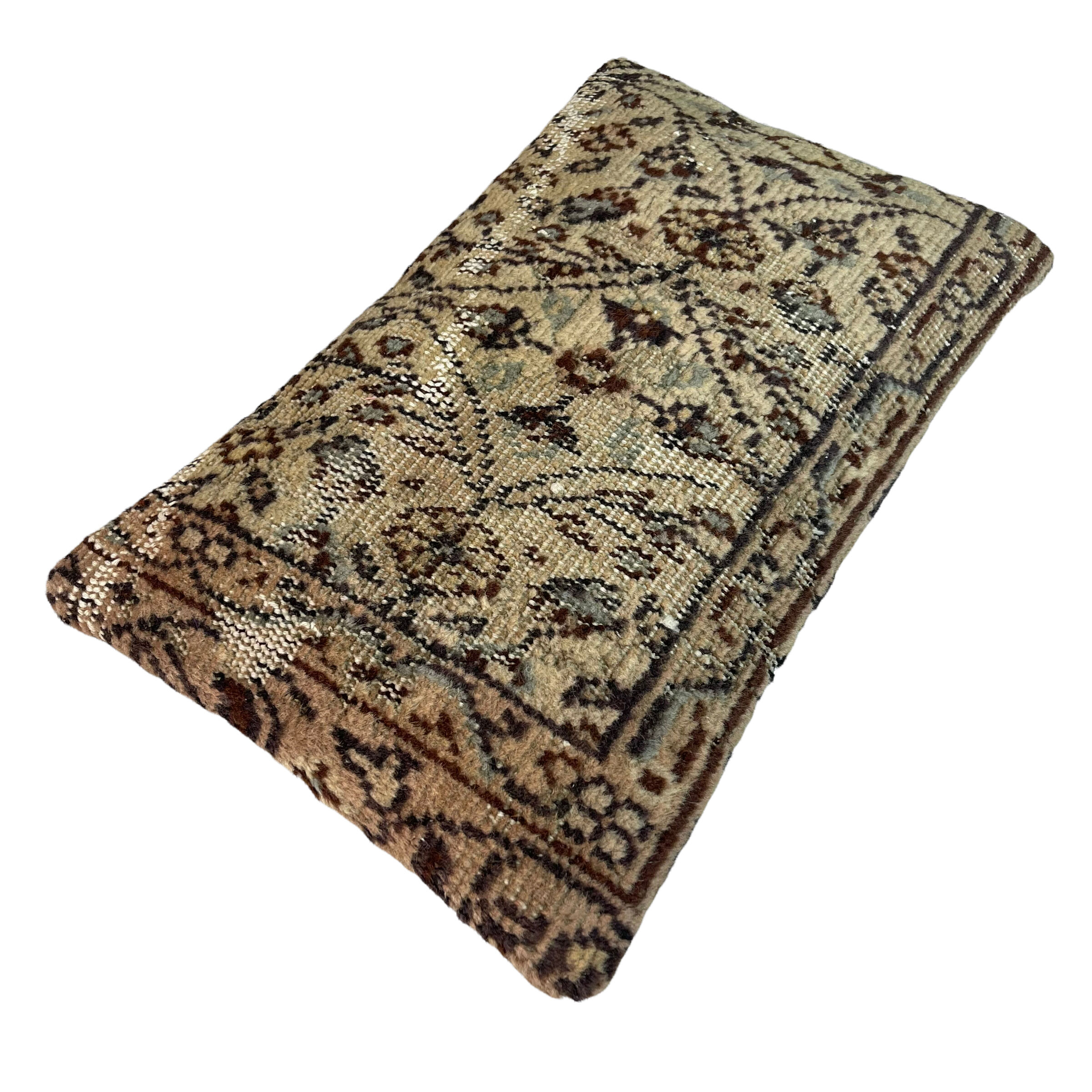 Vintage turkish rug cushion cover