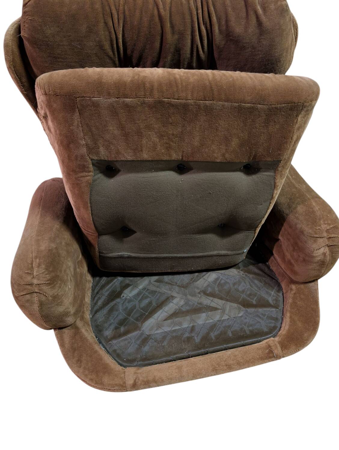 Vintage velvet armchair