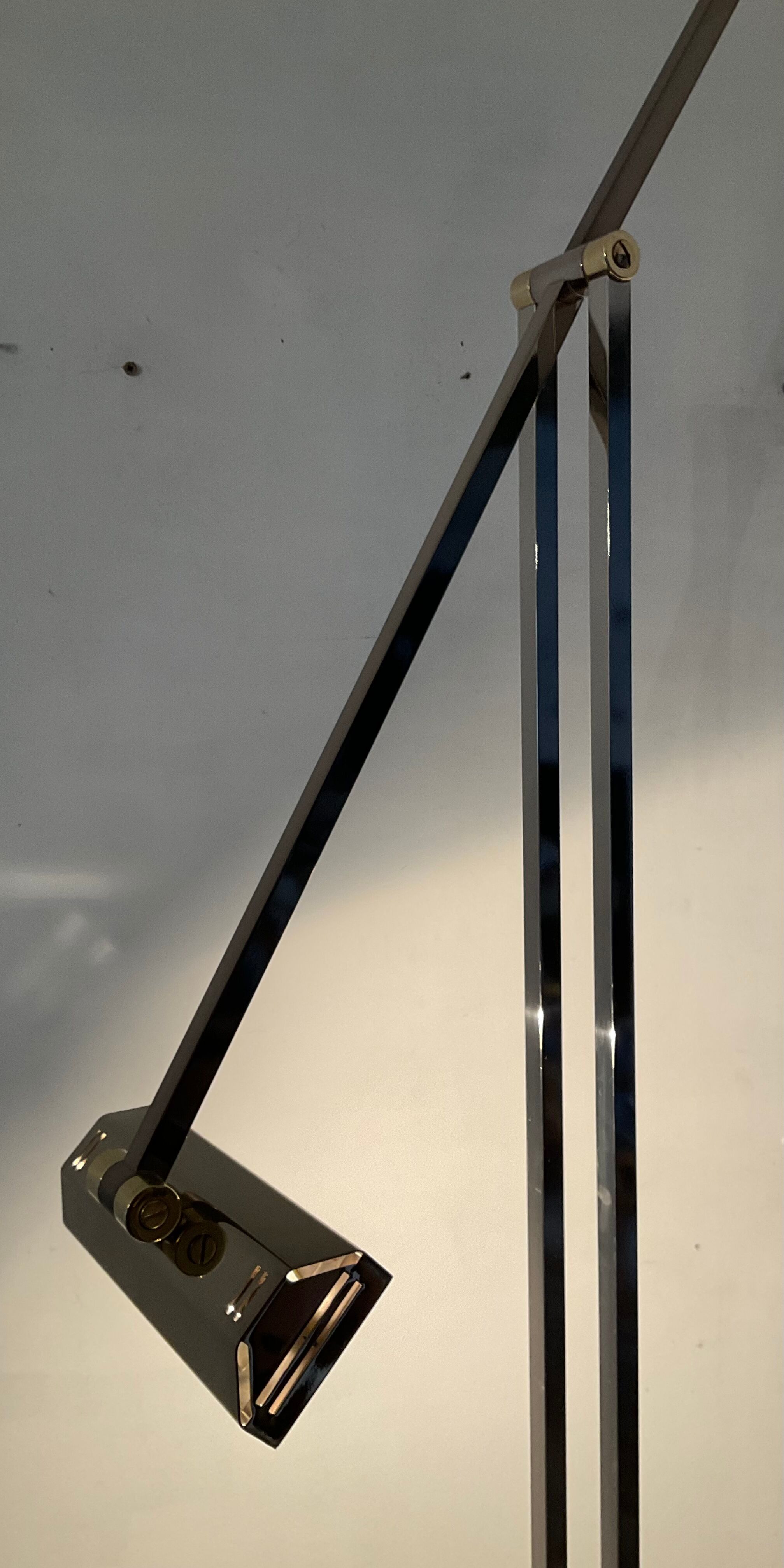 Deknudt brass floor lamp from the 60s
