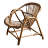 Easy chair in rattan and bamboo, 1950s