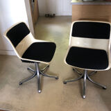 Pair of Modus swivel chairs by Osvaldo Borsani