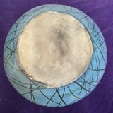 Vintage handle vase blue jeans Austruy Despinasse