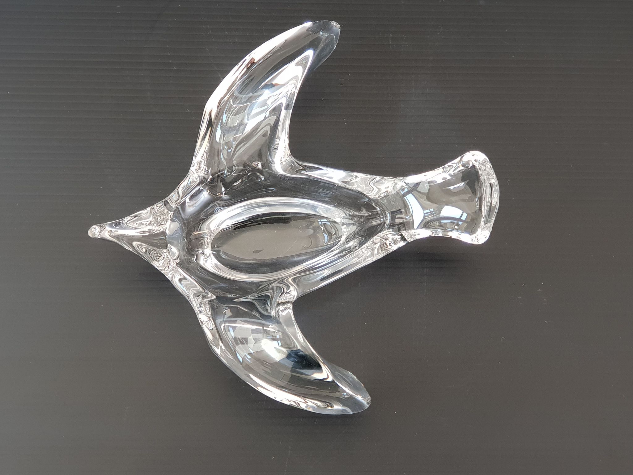 Vintage crystal trinket bowl 1960