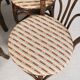 Set of 4 turned wicker chairs, vintage.