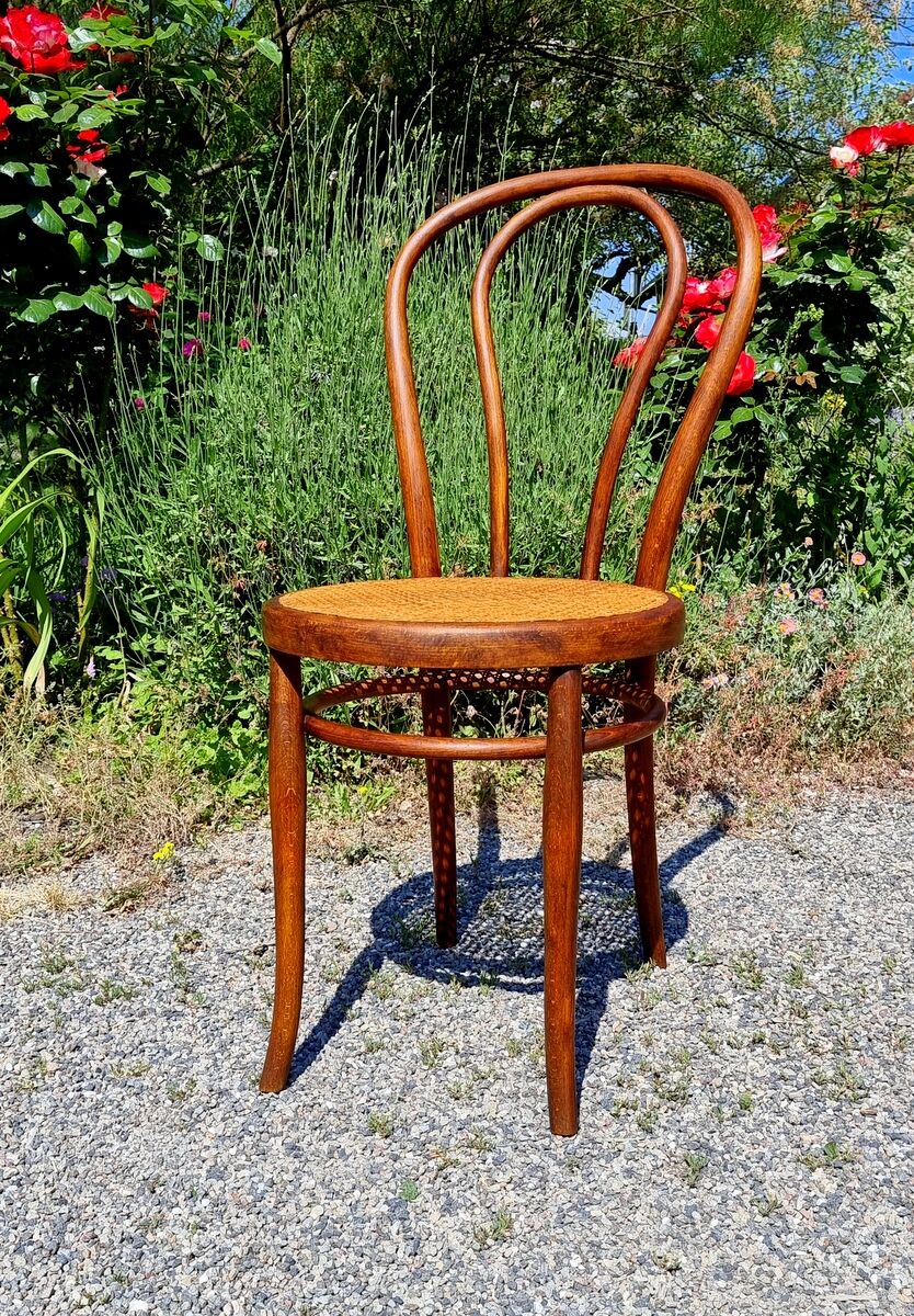 Bistro chair canned early twentieth