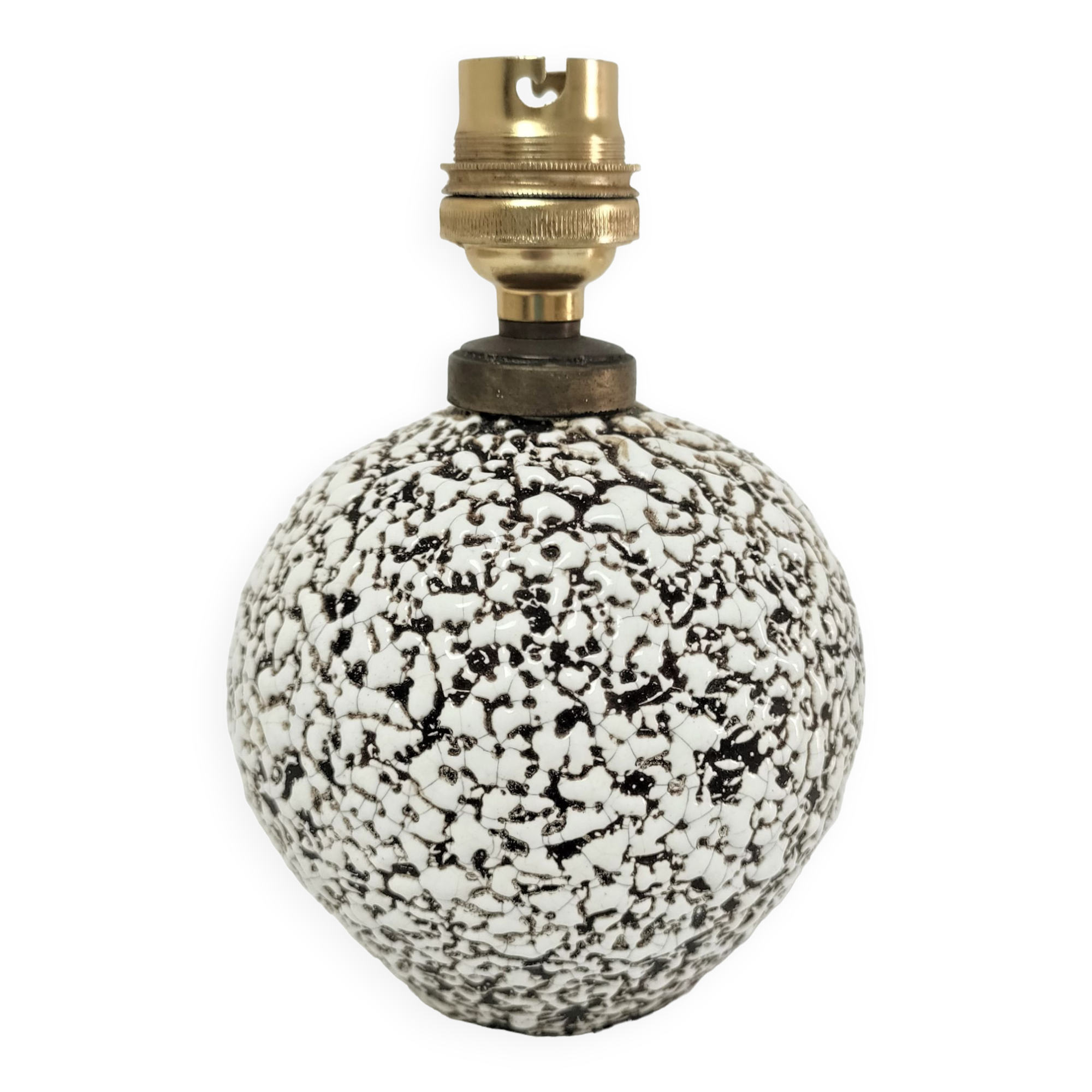 Lamp ceramic ball Art Deco style Besnard 30s