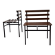 Set of 2 benches in teak, italy, 1960s