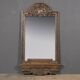 Antique 19thc cast bronze mirror, royal insurance company c.1880