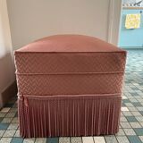 Repose Pied en Tissu Rose