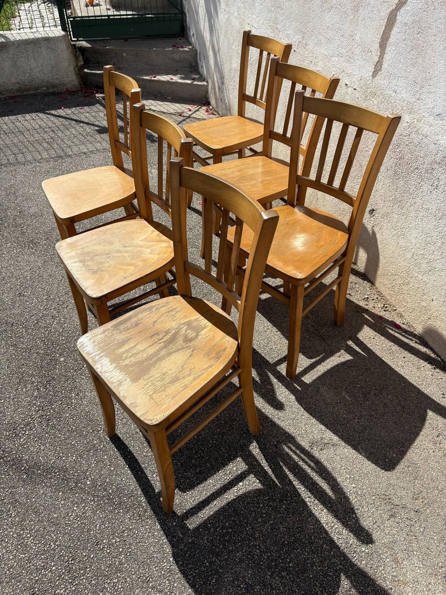 Set of 6 bistro chairs