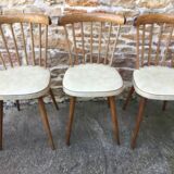 Suite of three Baumann chairs, catalogue 1958/59