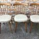 Suite de trois chaises Baumann, catalogue 1958/59