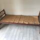Wood bed Day bed vintage 50s 60s braces