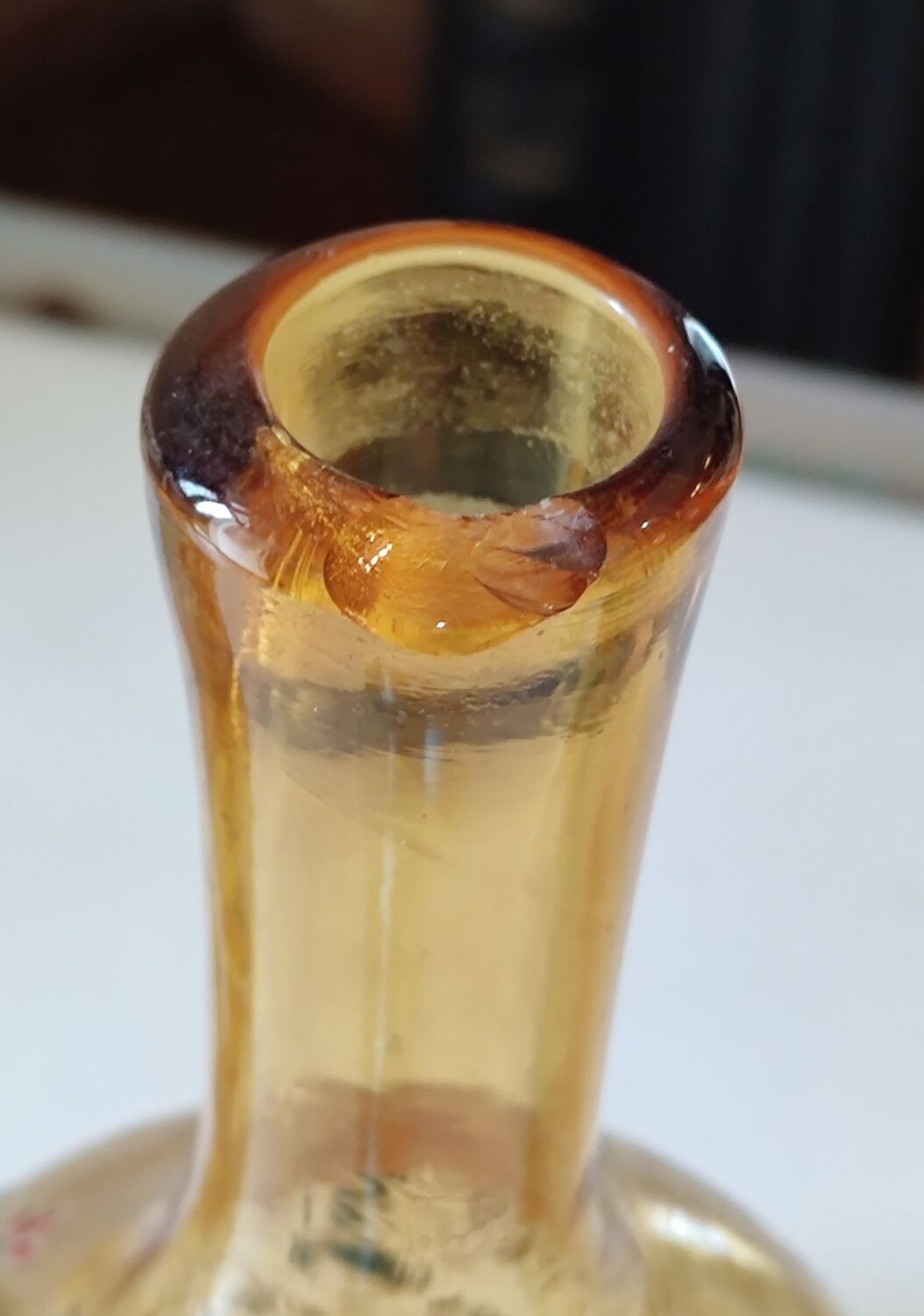 Old enamelled liquor service