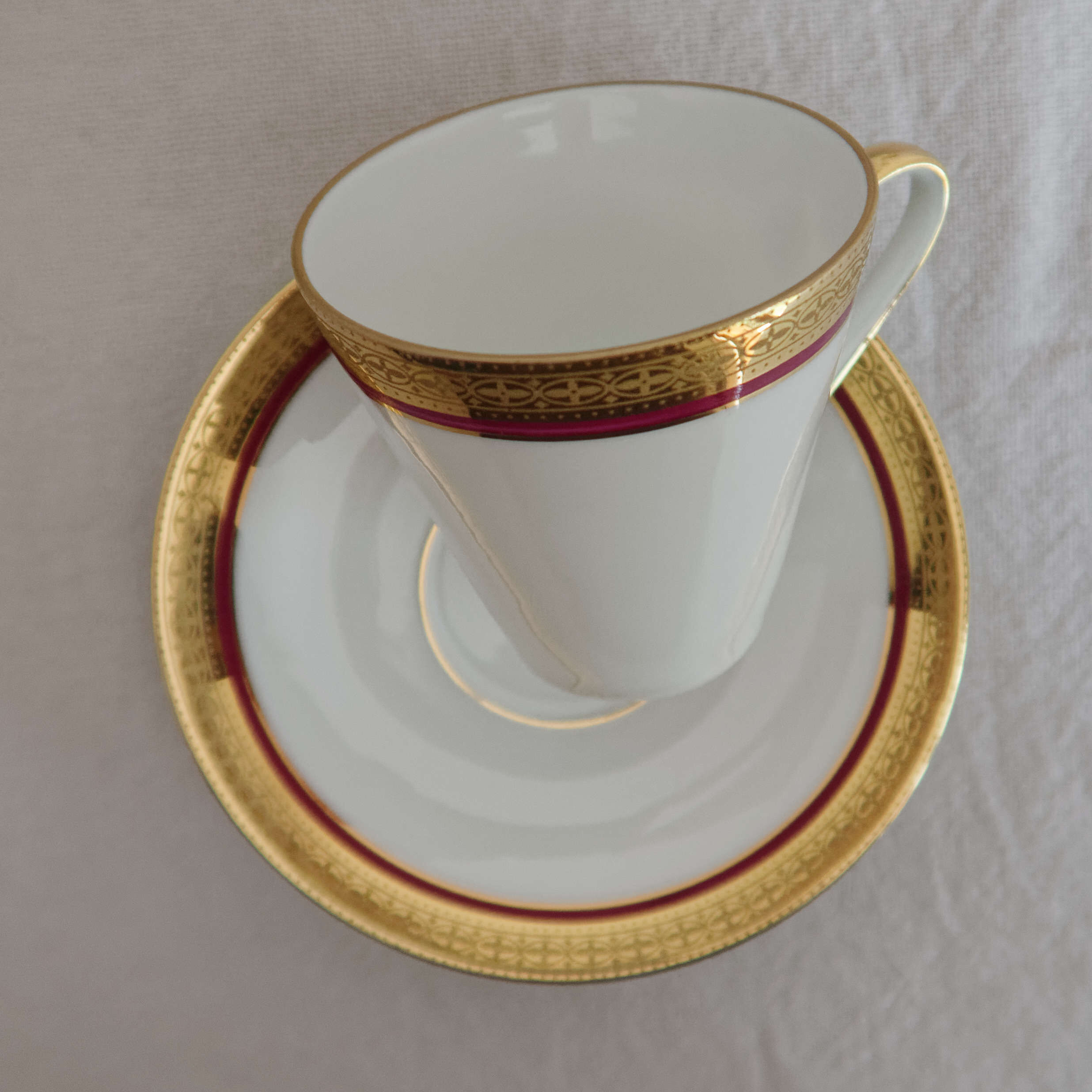 6 coffee cups and porcelain cup Hertel Jacob Bavaria Germany