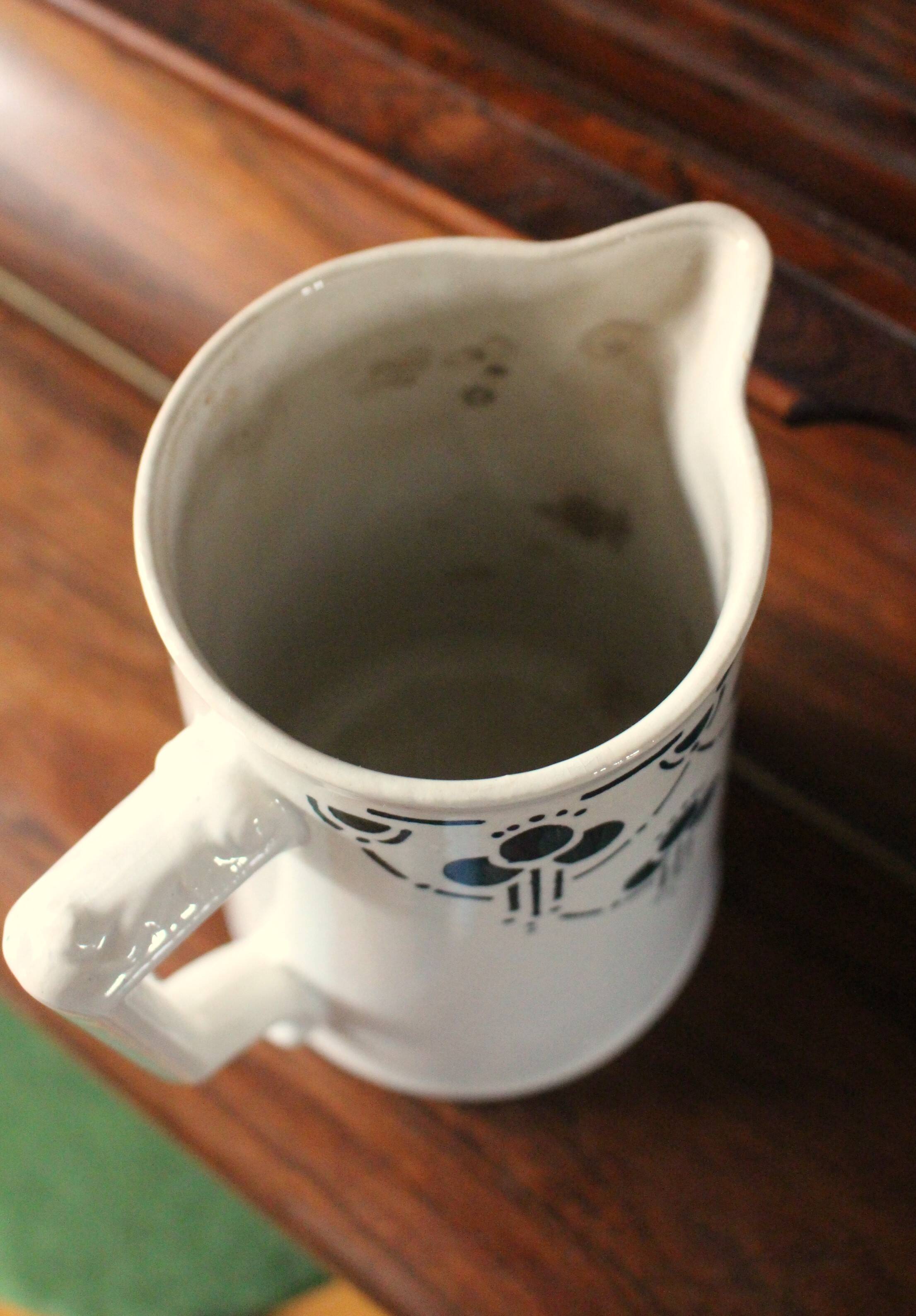 Old green water pitcher Bordeaux collection