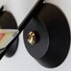 Set of 2 Vintage Murano Glass Wall Lamps with Multicolor Striped Shades and Matte Black Holders