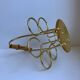 Egg holders in gold metal and bamboo 60s