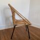 Pair of vintage rattan armchairs