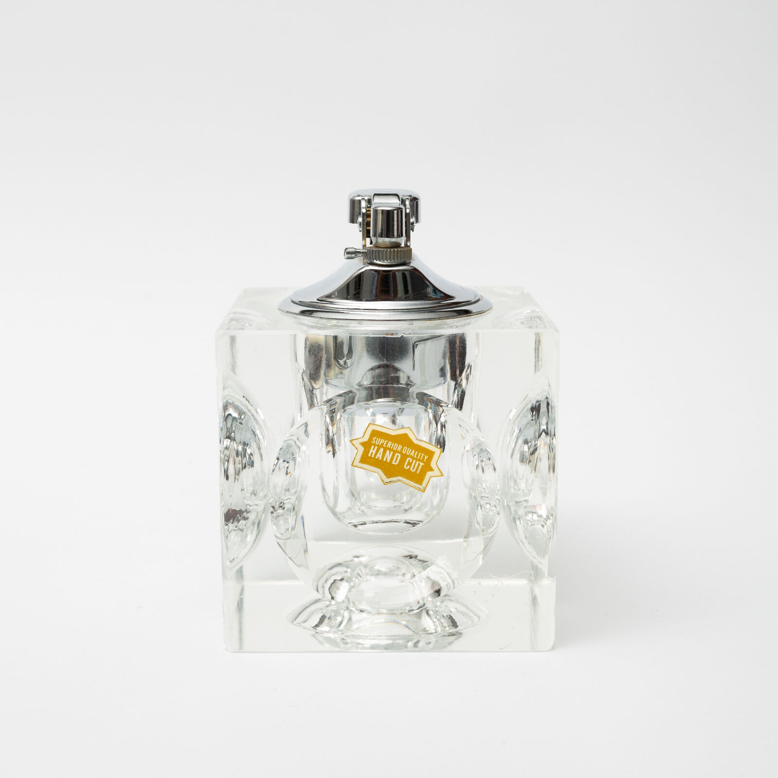 Briquet de table cubique en cristral