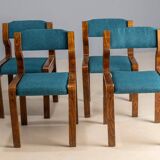 Set of 4 chairs, Ludvík Volák, 1960s–1970s, Czechoslovakia