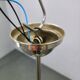 Bauhaus Globe Chandelier Czechoslovakia 1930s Chrome Pendant