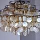 Mother-of-pearl chandelier, 4 levels, 1980, France