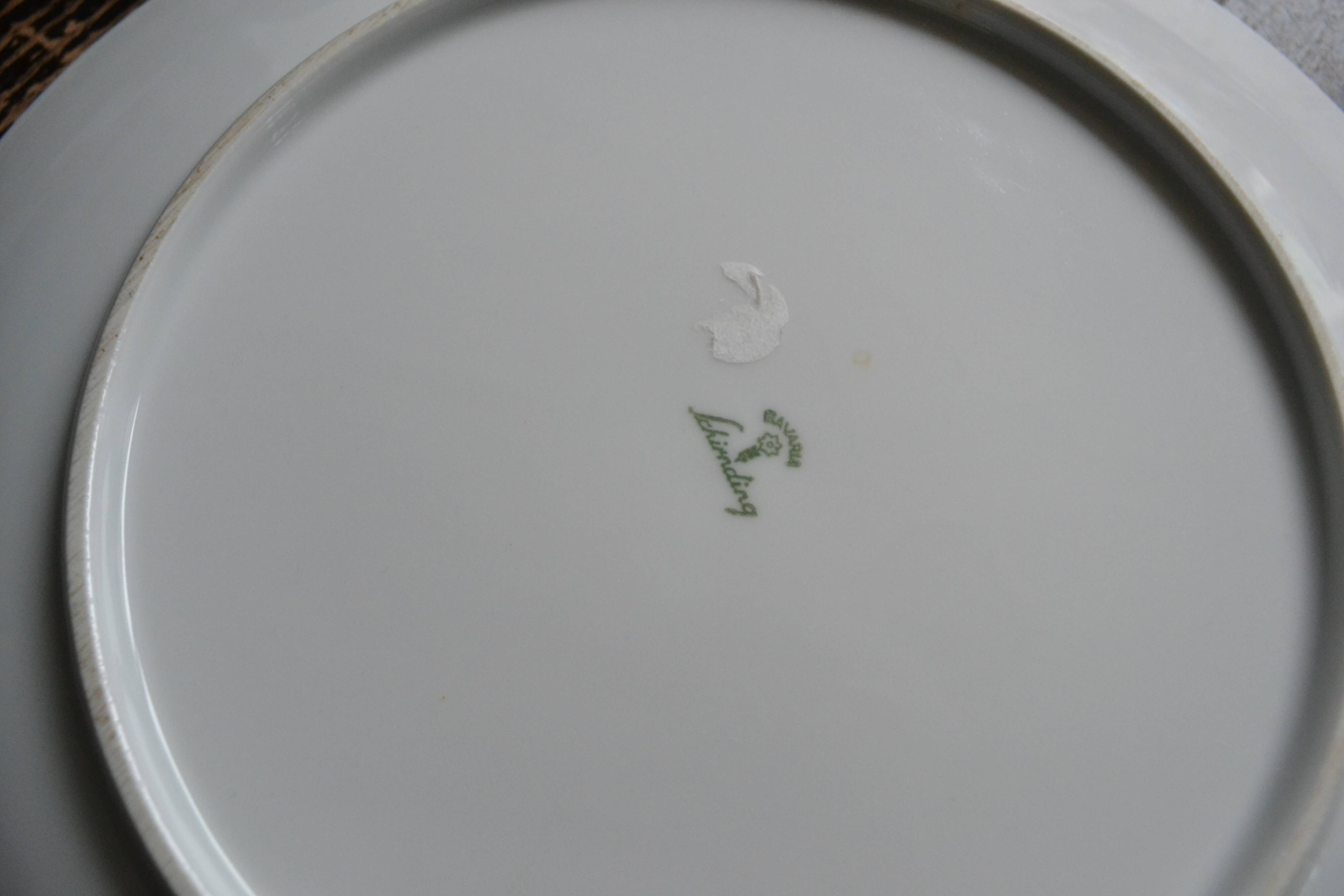 Round porcelain dish Schirnding Bavaria 70s