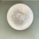 Round wall light ceiling light in white Clichy glass