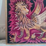 Tapisserie en coton lion ailé