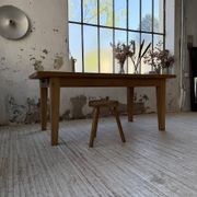 Table de ferme extensible en chêne massif