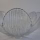 Set of 6 Bohemia Glass Flower Dessert Bowls, Czechoslovakia, circa 1960