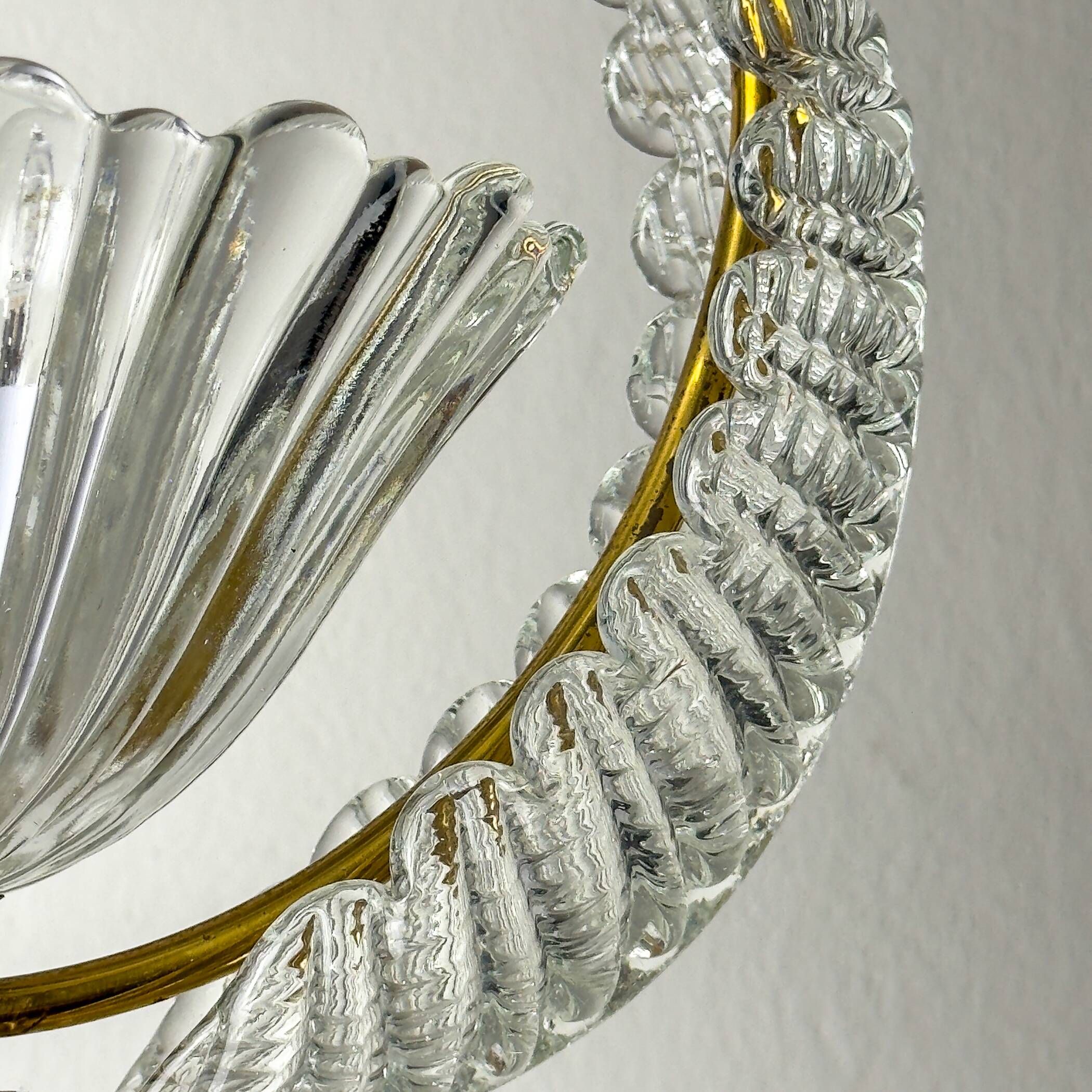 1930s Vintage Murano chandelier by Barovier & Toso, Italy