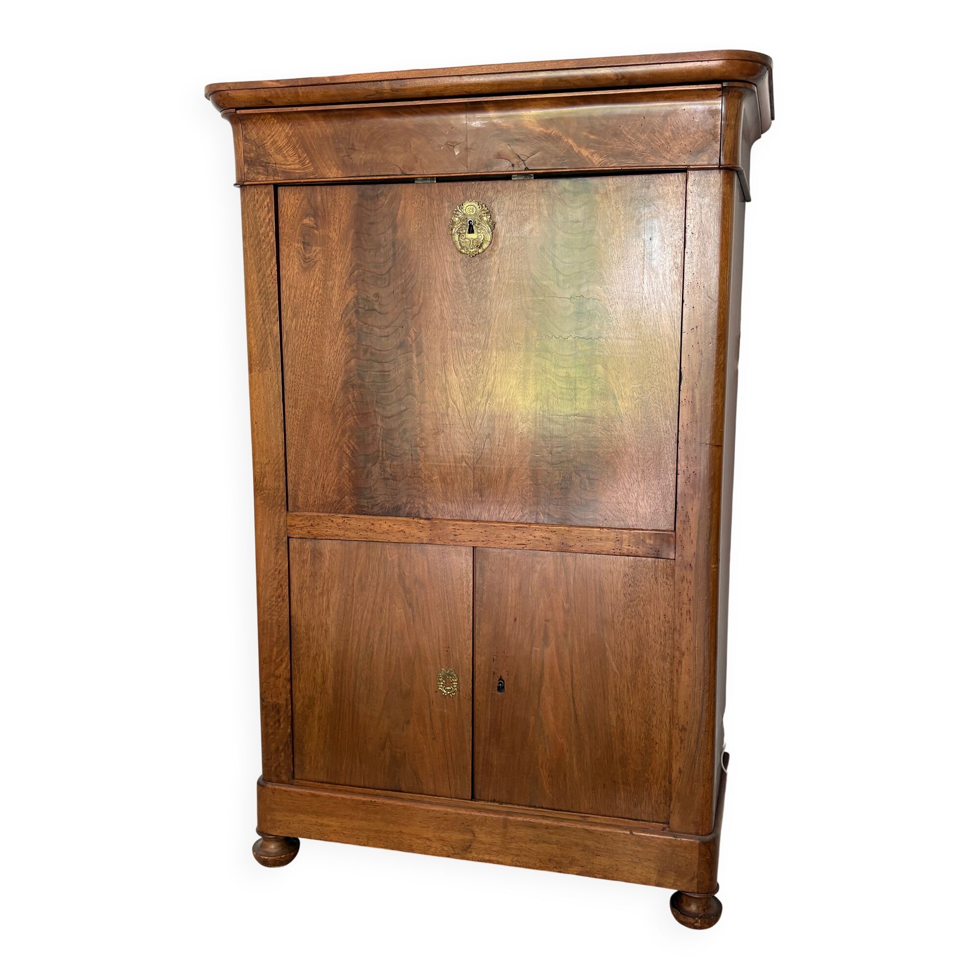 Solid wood secretary