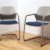 Paire de fauteuils de bureau Metrick, Wilkhann