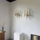 Pair of Regency brass wall lights in Italy