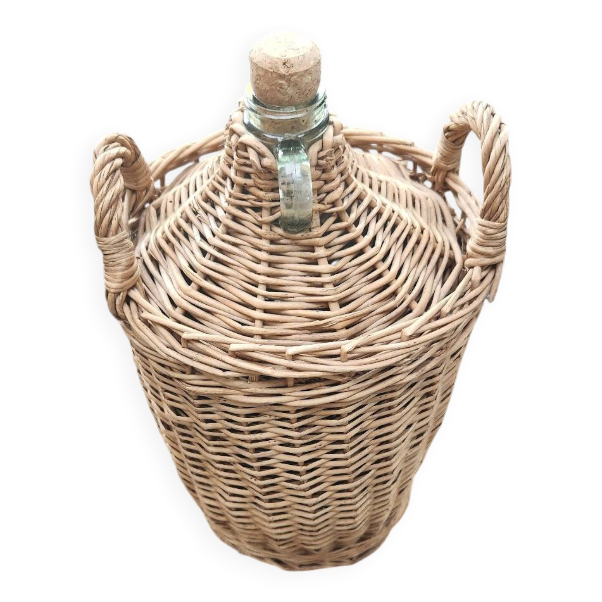 Wicker rattan demijohn