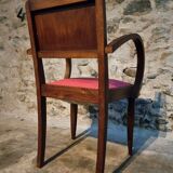 Pair of French Art Deco armchairs in beech, 1930s