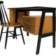 Vintage desk in birch veneer of years 60