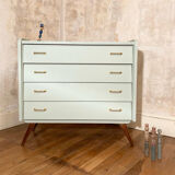 Vintage chest of drawers compass feet