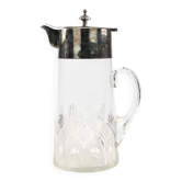 Carafe à vin Art Déco, en verre transparent, Allemagne, années 1920