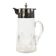 Art Deco wine jug, transparent glass, Germany, 1920s