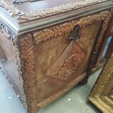 Solid wood chest