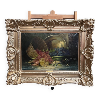 G. Duval. Painting “Still life with fruit”.